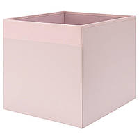 ДРЁНА Коробка, светло-розовый, 33x38x33 см