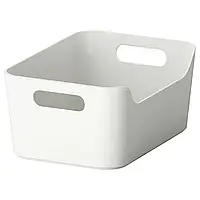 ВАРЬЕРА Коробка, серый, 24x17 см