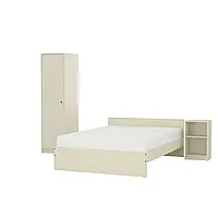ГУРСКЕН Комплект мебели для спальни, 3 предмета, светлый бежевый, 140x200 см