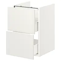 ЭНХЕТ Шкаф под умывальник с 2 ящиками, белый, 40x42x60 см