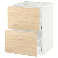 МЕТОД / MAXIMERA Sz stj zl+2fr/2sz, белый/Аскерсунд узор светлый ясень, 60x60 см