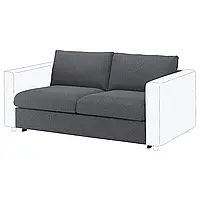 ВИМЛЕ Секция 2-местный диван-кровать, Гуннаред средний серый