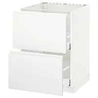 МЕТОД / МАКСИМЕРА Sz stj zl+2fr/2sz, белый/Воксторп матовый белый, 60x60 см