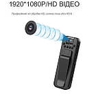 Міні камера JOZUZE MD13 боді камера з поворотним об'єктивом та нічним баченням, фото 4