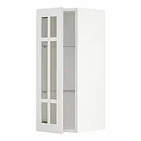METOD Напівстінка/дверне скло, білий/Stensund білий, 30x80 см
