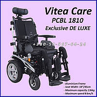 Инвалидная коляска с электроприводом Vitea Care PCBL 1810 de Luxe Power Wheelchair 45cm