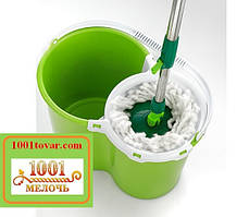 Швабра натирач + відро з центрифугою і віджиманням 360 градусів Флексі Lux (Flexy Lux)