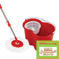 Швабра натирач + відро з центрифугою і віджиманням 360 градусів Флексі Lux (Flexy Lux)