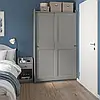 HAUGA Комплект меблів для спальні 5 предметів, Vissle сірий, 160x200 см, фото 8