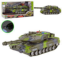 Детский игровой набор с военным транспортом танк-гараж