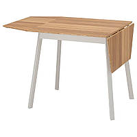 IKEA PS 2012 Стіл із стільницею, бамбук/білий, 74/106/138x80 см