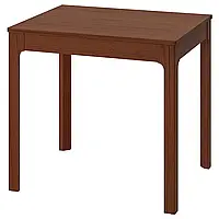 ЭКЕДАЛЕН Стол раздвижной, коричневый, 80/120x70 см