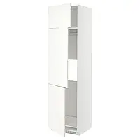 МЕТОД Холодильна/закрита/3-дверна шафа, білий/Вальстена білий, 60x60x220 см