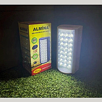 Аккумуляторный фонарь лампа Almina Алмина 2606L с функцией Power bank повербанк переносной светильник 24 LED