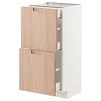 МЕТОД / МАКСИМЕРА Sz stj 2fr/3sz, белый/Fröjered светлый бамбук, 40x37 см