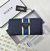 Кошелек синий Женский брендовый кошельок гес Guess Toyvoo Гаманець синій Жіночий брендовий кошельок гес Guess