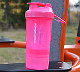 Шейкер спортивний SmartShake Original2GO 600ml Neon Pink, фото 9