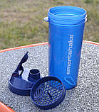 Шейкер спортивний Smartshake Lite 1000ml Glossy-Navy Blue, фото 6