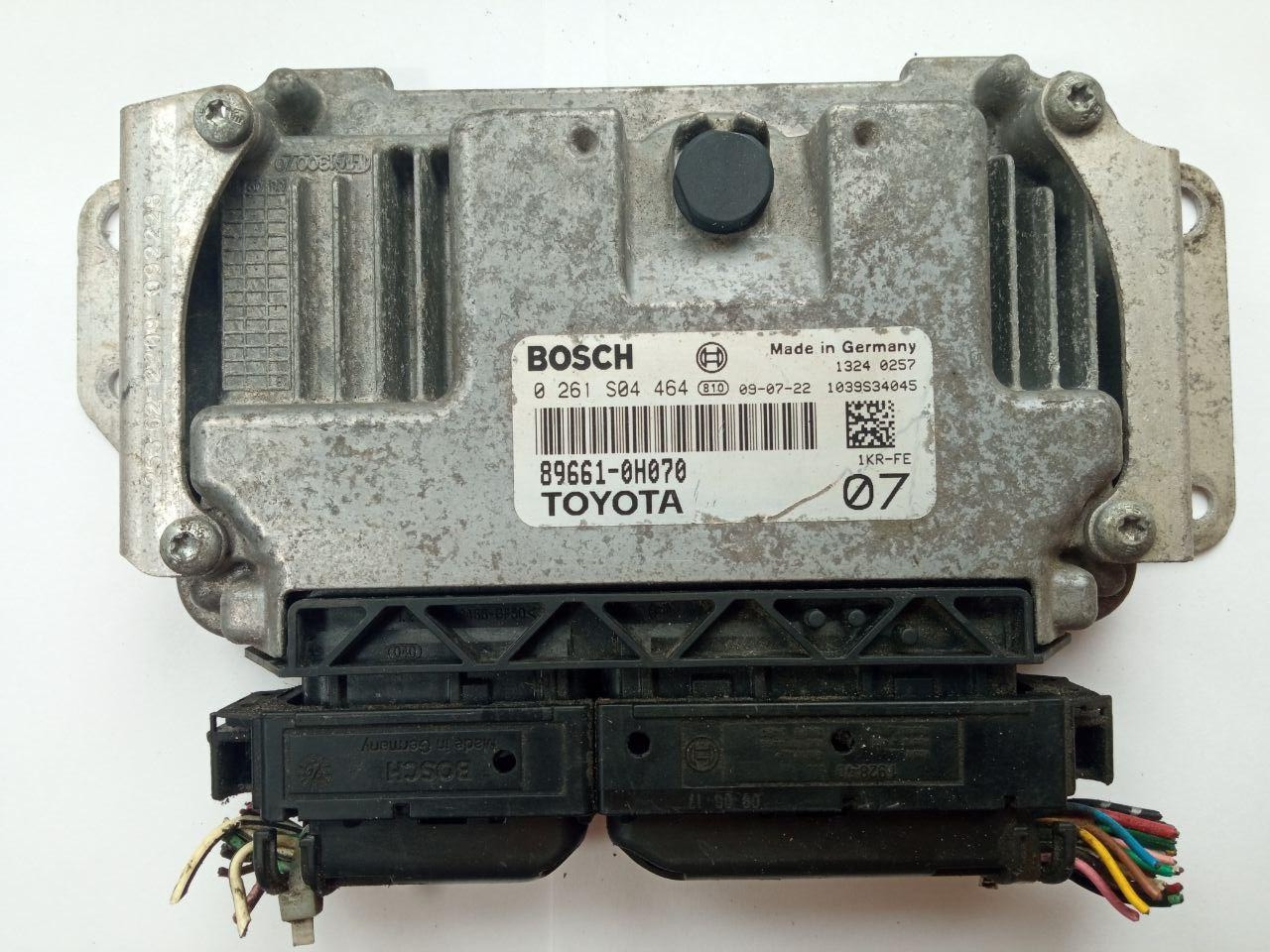 Електронний блок керування Toyota Aygo, Citroen C1, Peugeot 107 0261S04464 Bosch 89661-0H070, фото 1