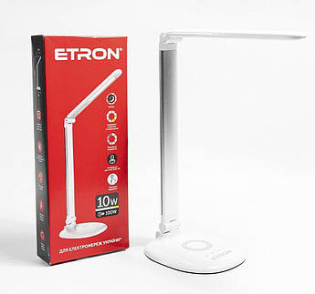 Лампа настільна світлодіодна ETRON 1-EDL-421 10W 3000-6000K Silver
