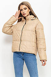 Куртка жіноча демісезонна, колір бежевий, 224RP036-1 S