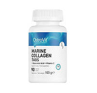 OstroVit, Коллаген Collagen Marine with Hyaluronic Acid and Vitamin C, 90 таблеток