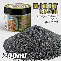 GSW Dark Grey Thin Hobby Sand, 200ml