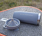 Шейкер спортивний SmartShake металевий Reforce Stainless Steel 30oz/900ml Gray, фото 3