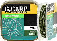 Поводочный материал Golden Catch G.Carp Coated Braid Semi Stiff полужёсткий 20 м Weed Green 0,60 мм 11,3 кг/25