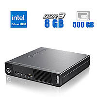 Неттоп Lenovo ThinkCentre M53 USFF / Intel Celeron J1800 (2 ядра по 2.41 - 2.58 GHz) / 8 GB DD | всё для