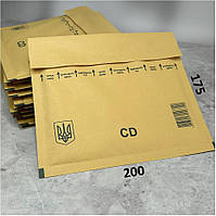 Бандерольный конверт Airpock СD 200х175мм бурый 10 шт КР