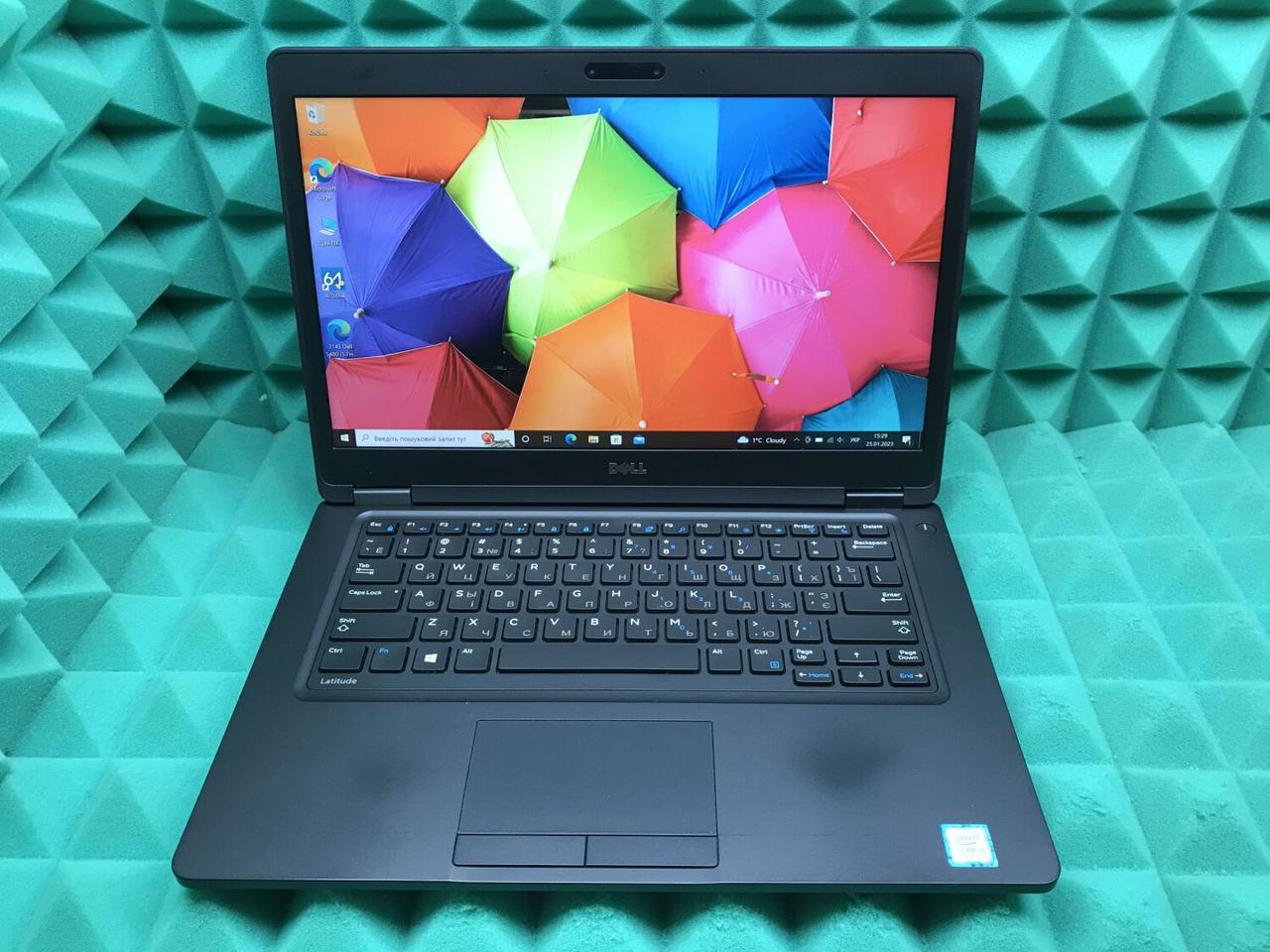 Б/в Ноутбук Б-клас Dell Latitude 5480 14" 1920x1080| Core i5-7440HQ| 8 GB RAM| 256 GB SSD| HD 630