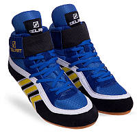 Обувь для борьбы (борцовки) замшевые Zelart, размер 44 (28 см), синий