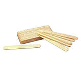 Шпатель дерев'яний для нанесення воску 1 шт., фото 3