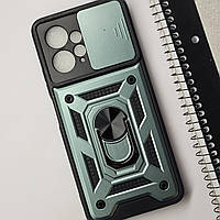 Протиударний чохол із закритою камерою шторкою кільцем на Xiaomi Redmi Note 12 4g / на телефон редмі нот 12