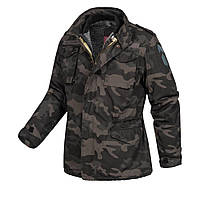 Куртка со съемной подкладкой SURPLUS REGIMENT M 65 JACKET Washed black camo 2XL