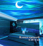 Проектор зоряне небо нічник Wi-light Aurora нічник проектор місяць, північне сяйво, фото 7