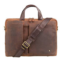 Мужская сумка для ноутбука Visconti Toscana TC76 TAN кожаная коричневая