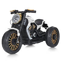 Детский мотоцикл на аккумуляторе электромотоцикл трехколесный Bambi Racer M 5048EL-1 белый