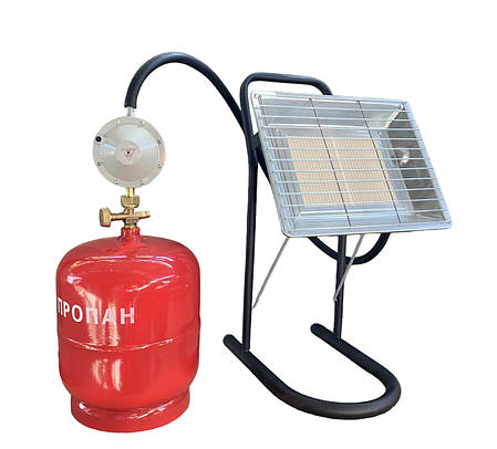 Газовий комплект обігрівач NURGAZ 310P+ Балон InterTool 5л + редуктор зі шлангом + пальник на балон у подарунок, фото 1