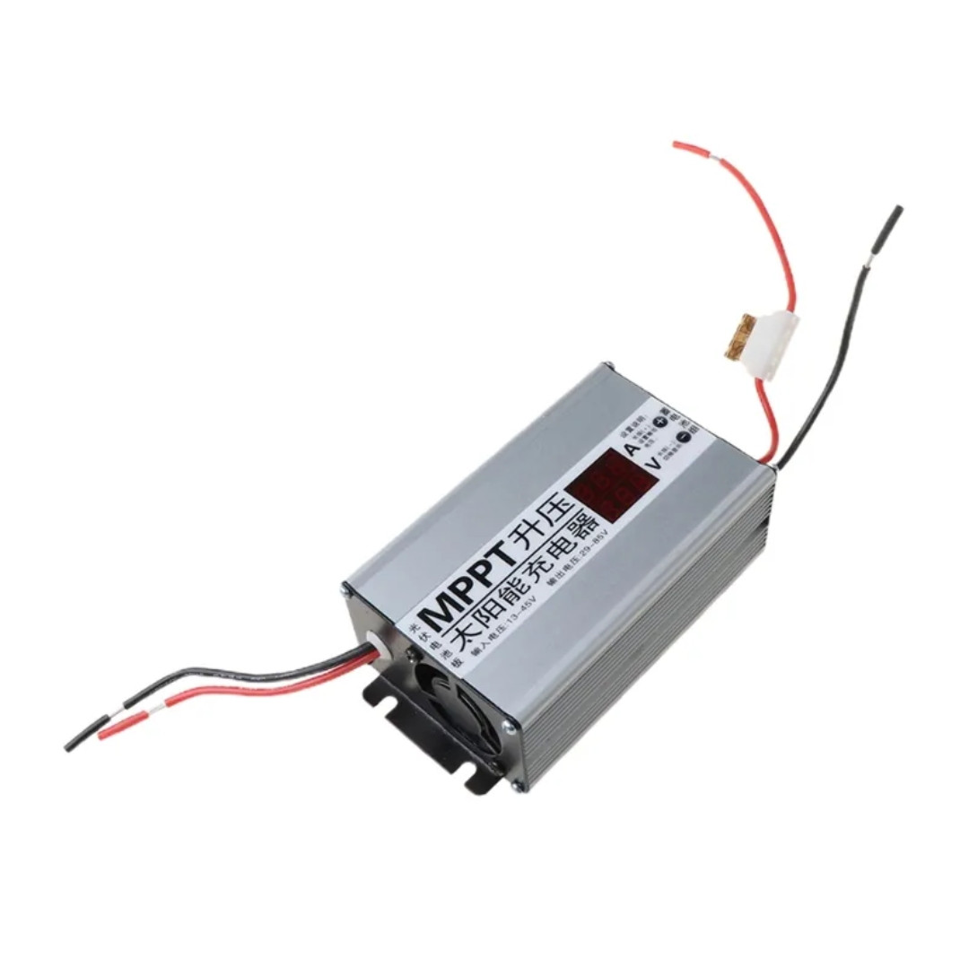 Контролер MPPT підвищующій зарядний li-ion для сонячної панелі 24V 36V 48V 60V 72V регульоване напруження, фото 1