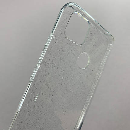 Чохол для Xiaomi Redmi 9C силіконовий з дрібними блискітками чохол на сяомі редмі 9с прозорий b8u, фото 3