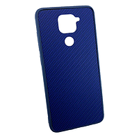 Защитный чехол для Xiaomi Redmi Note 9 оригинальный противоударный Carbon синий