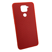 Защитный чехол для Xiaomi Redmi Note 9 оригинальный противоударный Carbon красный