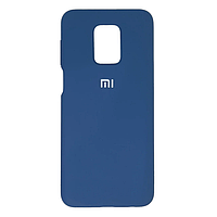 Защитный чехол для Xiaomi Redmi Note 9S, Note 9 Pro оригинальный Soft Case противоударный синий