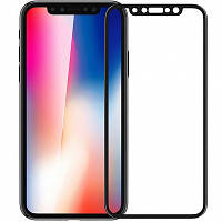 Защитное стекло для iPhone X, XS, 11 Pro черное | Захисне скло для iPhone X, XS, 11 Pro чорне