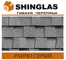Бітумна черепиця Техноніколь SHINGLAS Ранчо сірий (2 м2/пач)