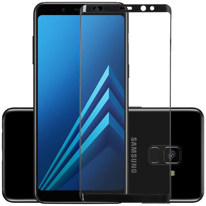 Защитное стекло для Samsung A8 (A530) Full Glue Black - фото 2 - id-p1993569054
