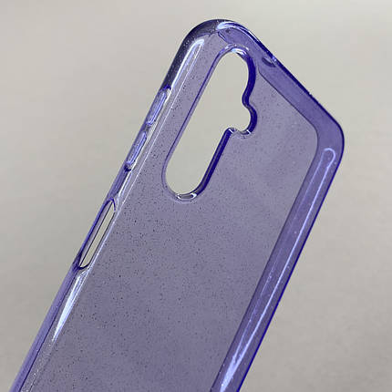 Чохол для Samsung Galaxy A14 4G / 5G силіконовий з дрібними блискітками чохол на самсунг а14 бузковий b8u, фото 3