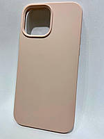 Задняя накладка iPhone 13 Pro Max Silicone Case Full Camera Pink Sand